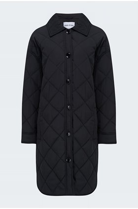 ronja quilt jacket in black