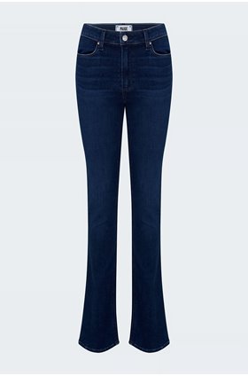 high rise manhattan bootcut 32" jean in alpina distressed