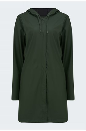 a-line jacket in green