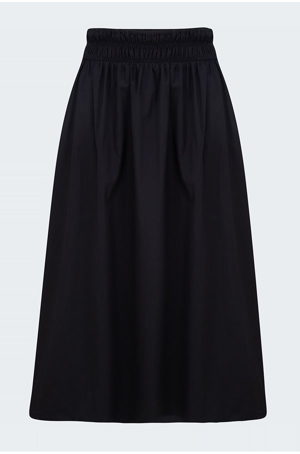 kiera skirt in plain black