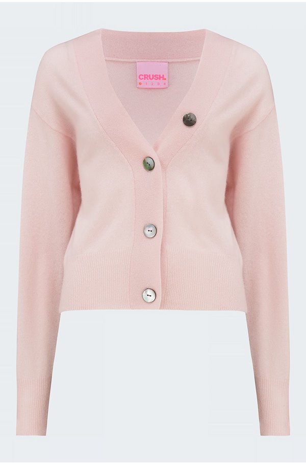 curacao cardi in soft pink