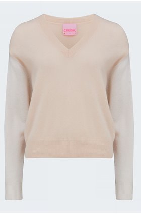 colourblock malibu v 2.0 in angel beige and white