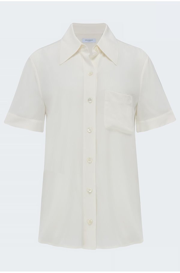 short sleeve quinne in nature white