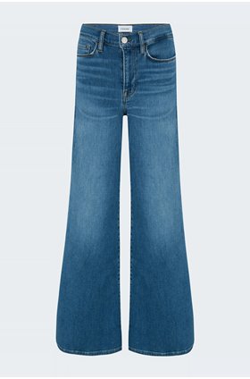 le palazzo wide leg in blue fade