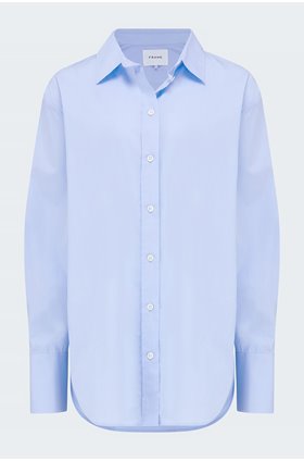 the oversized shirt in oxford blue