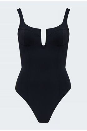scuba u corset body in black 001