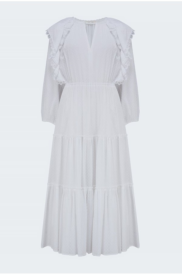 catalina dress in white 