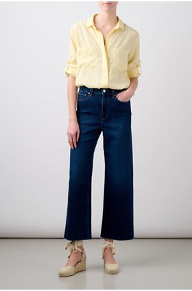 anessa wide raw hem jean in unplugged