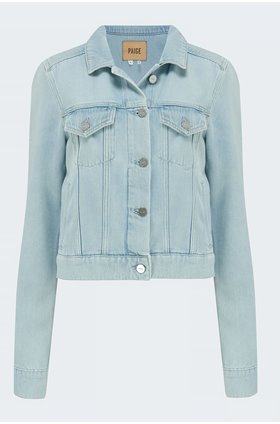 relaxed vivienne jacket in sarafina distressed