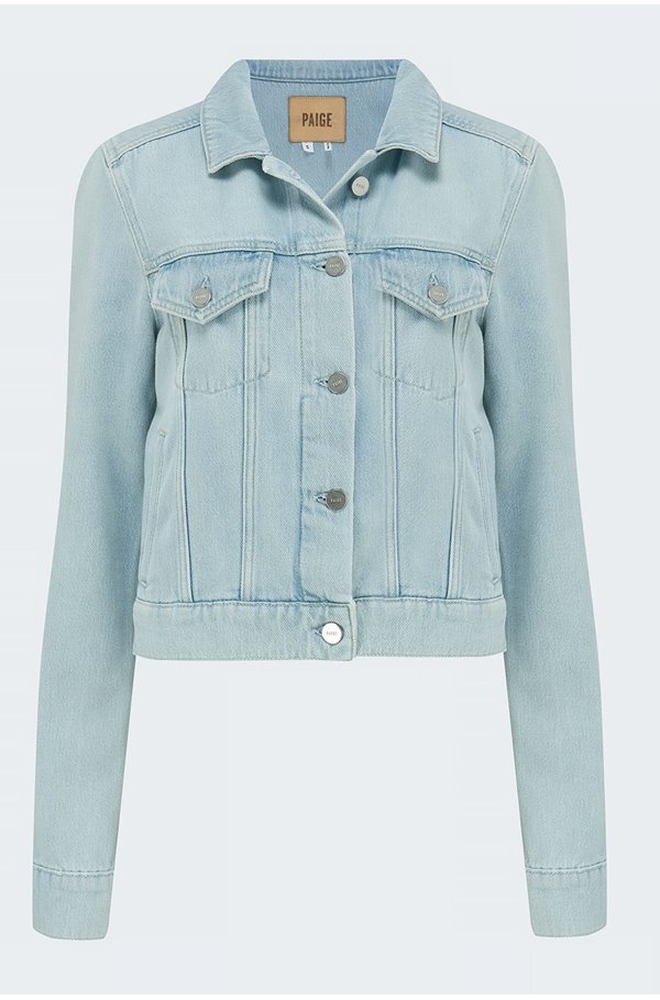 relaxed vivienne jacket in sarafina distressed