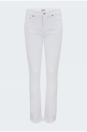 skyla mid rise straight jean in coconut