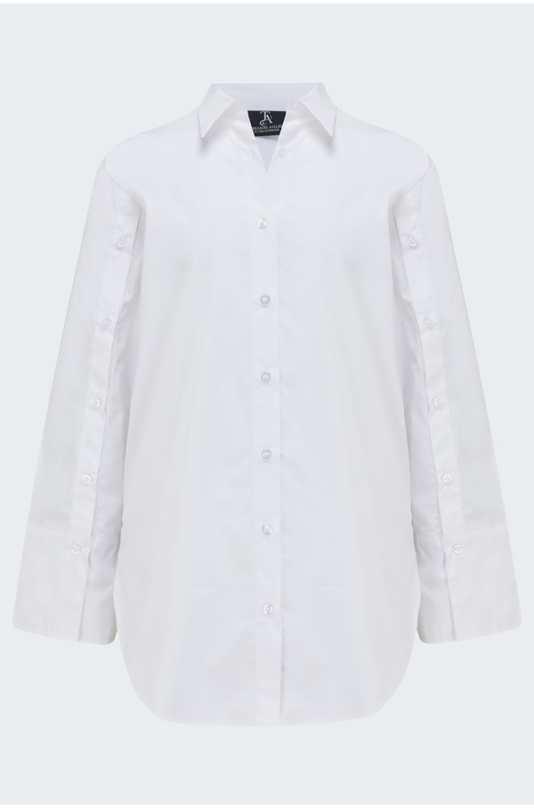 avrora shirt in optic white
