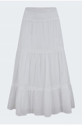 edina skirt in white