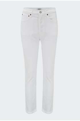 riley high rise straight crop in whip