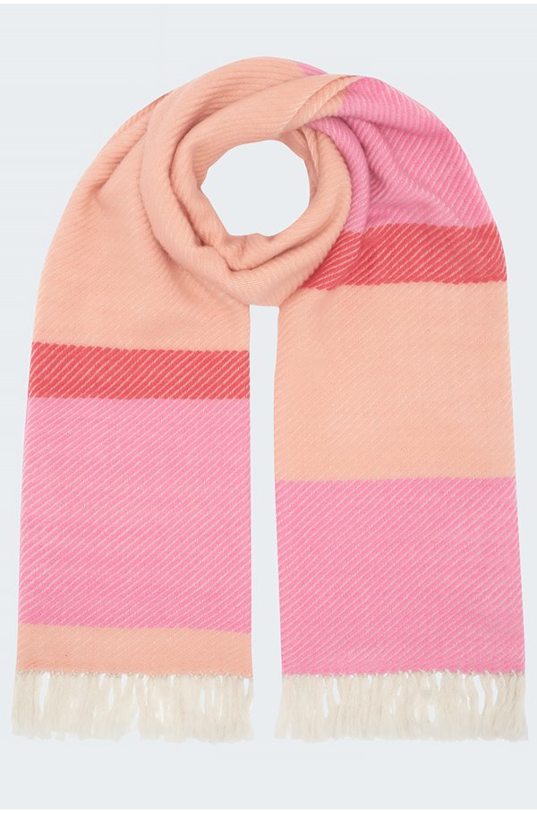 mika scarf in apricot pink