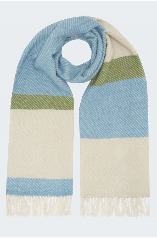 mika scarf in blue green