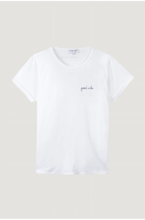 good vibe poitou t-shirt in white