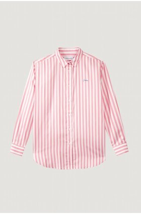 freedom saint-ger shirt in coral & off white