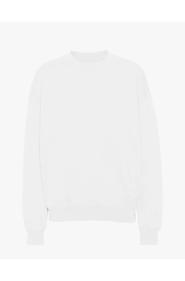 organic classic crew sweatshirt in optical white