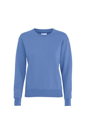 organic classic crew sweatshirt in sky blue