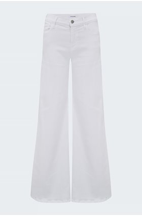 le palazzo wide leg in blanc