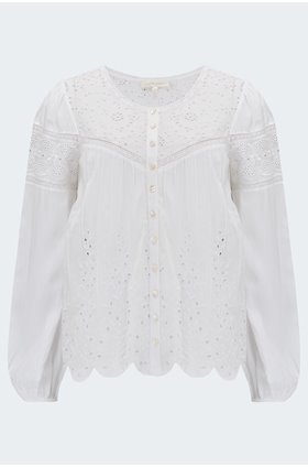 badyn blouse in antique white