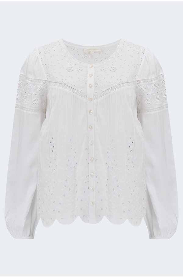 badyn blouse in antique white