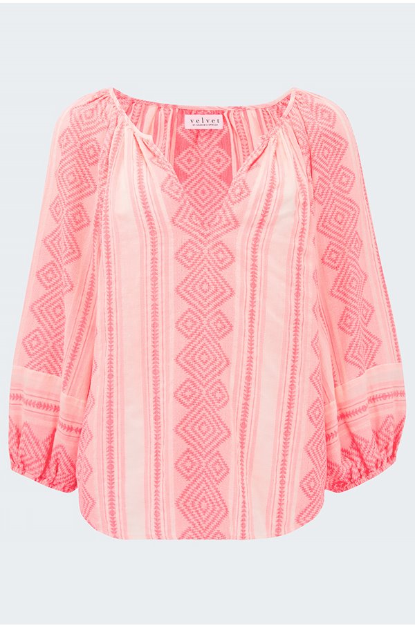 louise blouse in neon pink