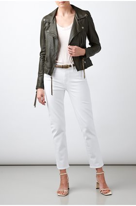 hoxton straight jean in crisp white