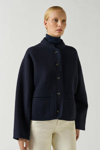 Olympe Wool Jacket in Navy