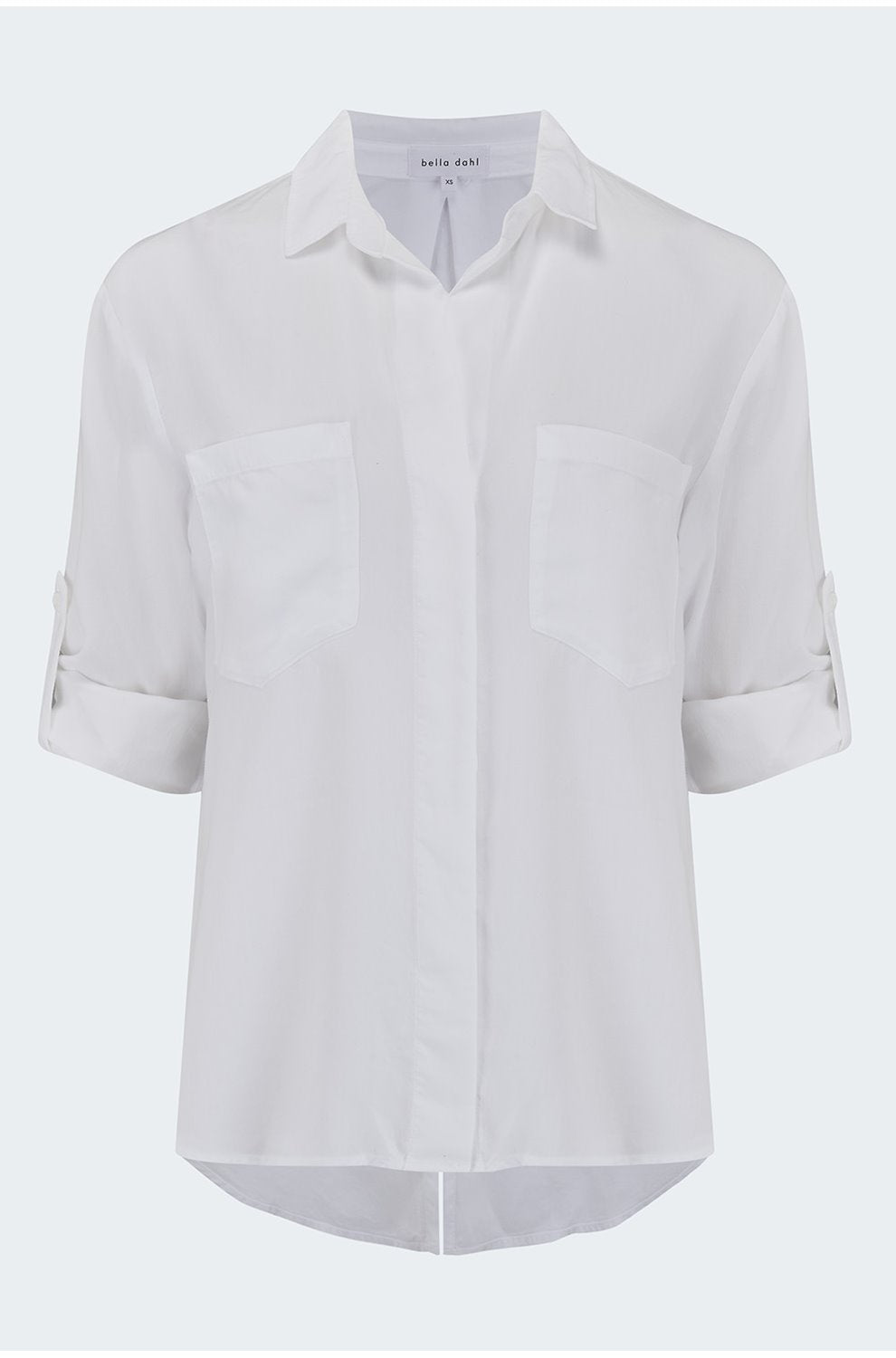 Split Back Button Down Shirt