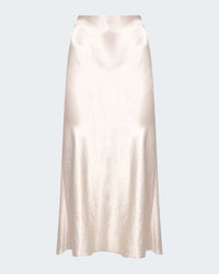 Maxi Bias Skirt in Cream