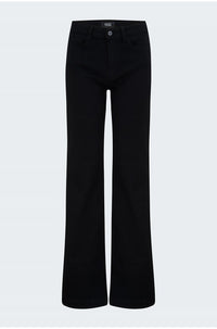 Leenah Wide Jean in Black Shadow