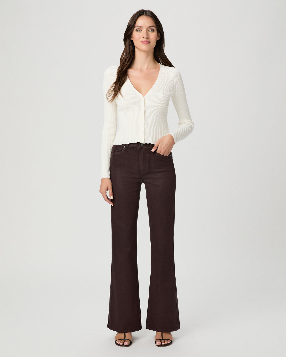 Sofia 33 Flared Jean in Wild Mulberry