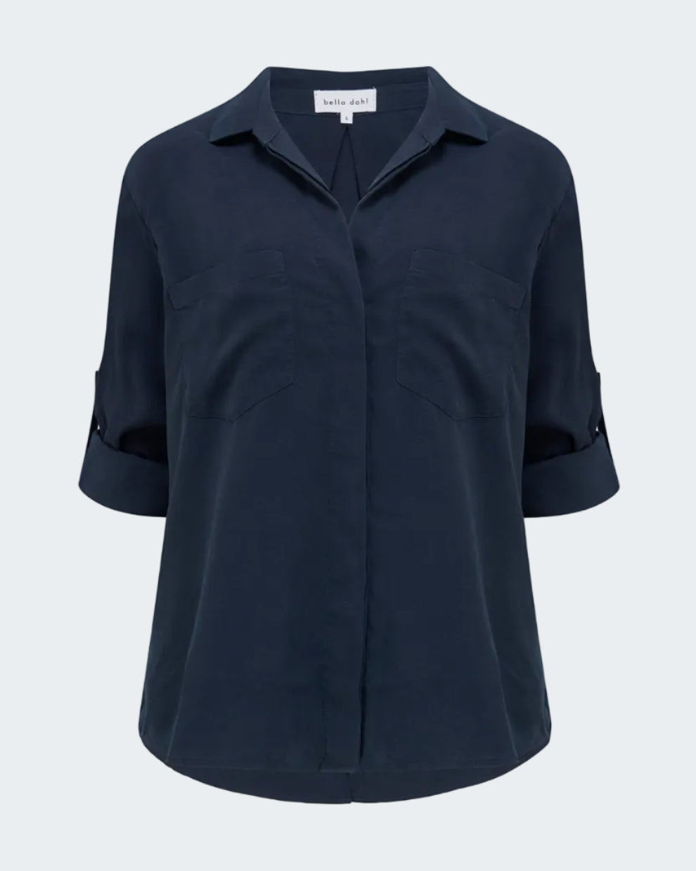 Split Back Button Down Shirt Endless Sea