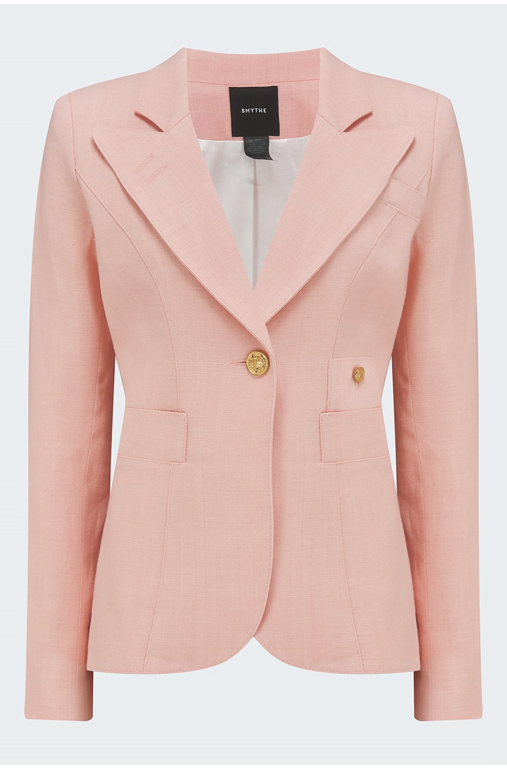 Duchess Linen Blazer in Ballet Pink