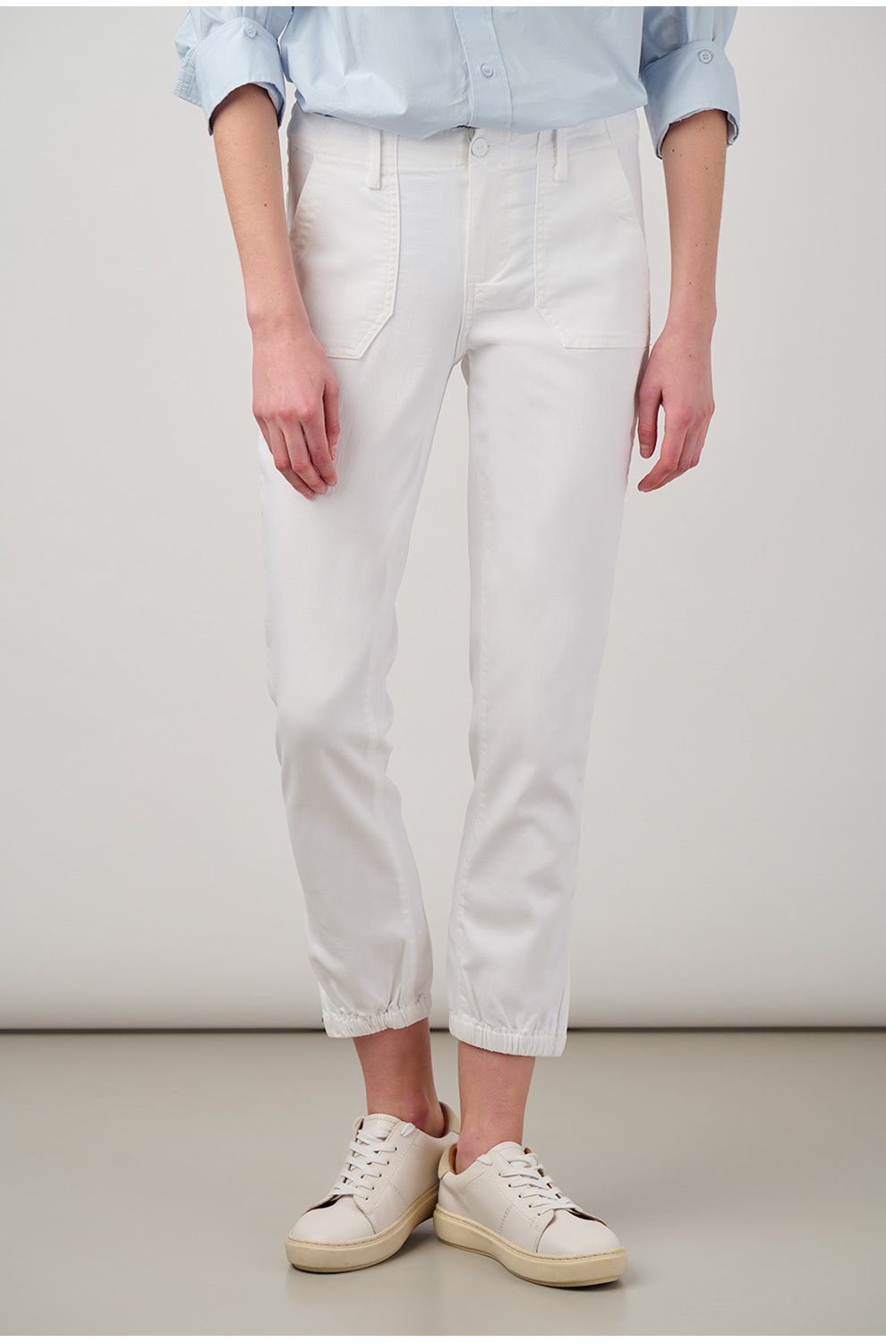 Mayslie Jogger in Crisp White