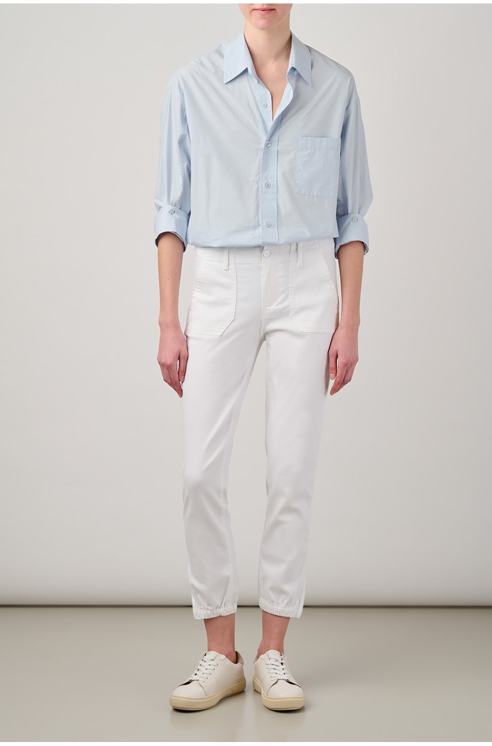 Mayslie Jogger in Crisp White