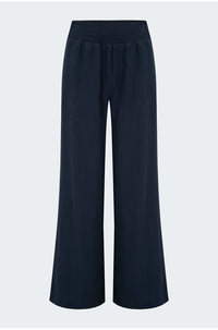 Smocked Waist Wide Pant in Endless Sea