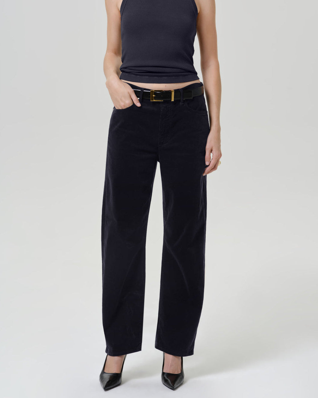Miro Long Jean in Navy Cord
