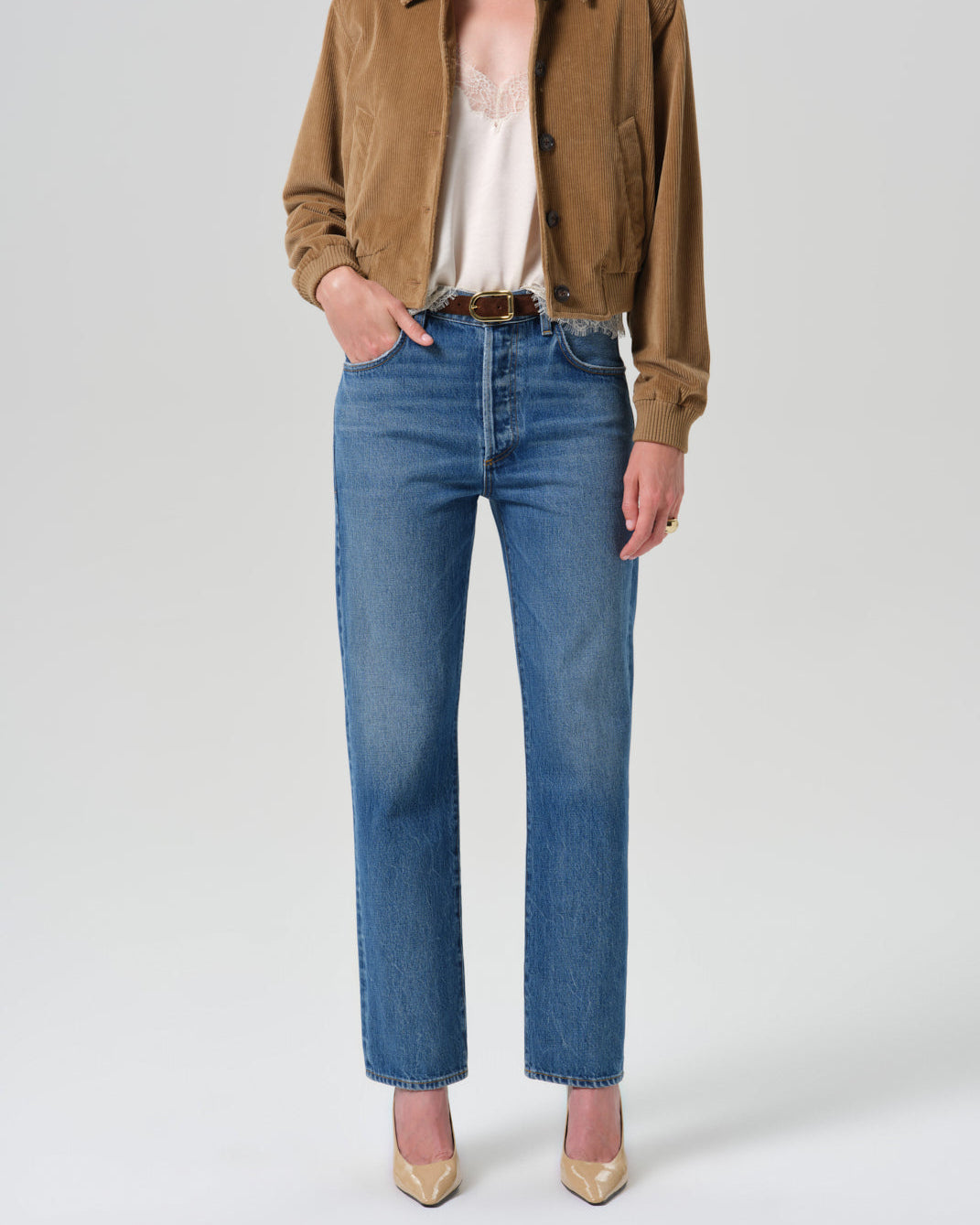 90s French Straight Jean in Pastis