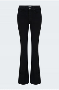 High Rise Manhattan Bootcut in Black Shadow