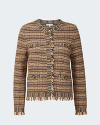 Sariyah Knit Jacket in Burgundy