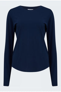 Daniela Long Sleeve Tee in Navy