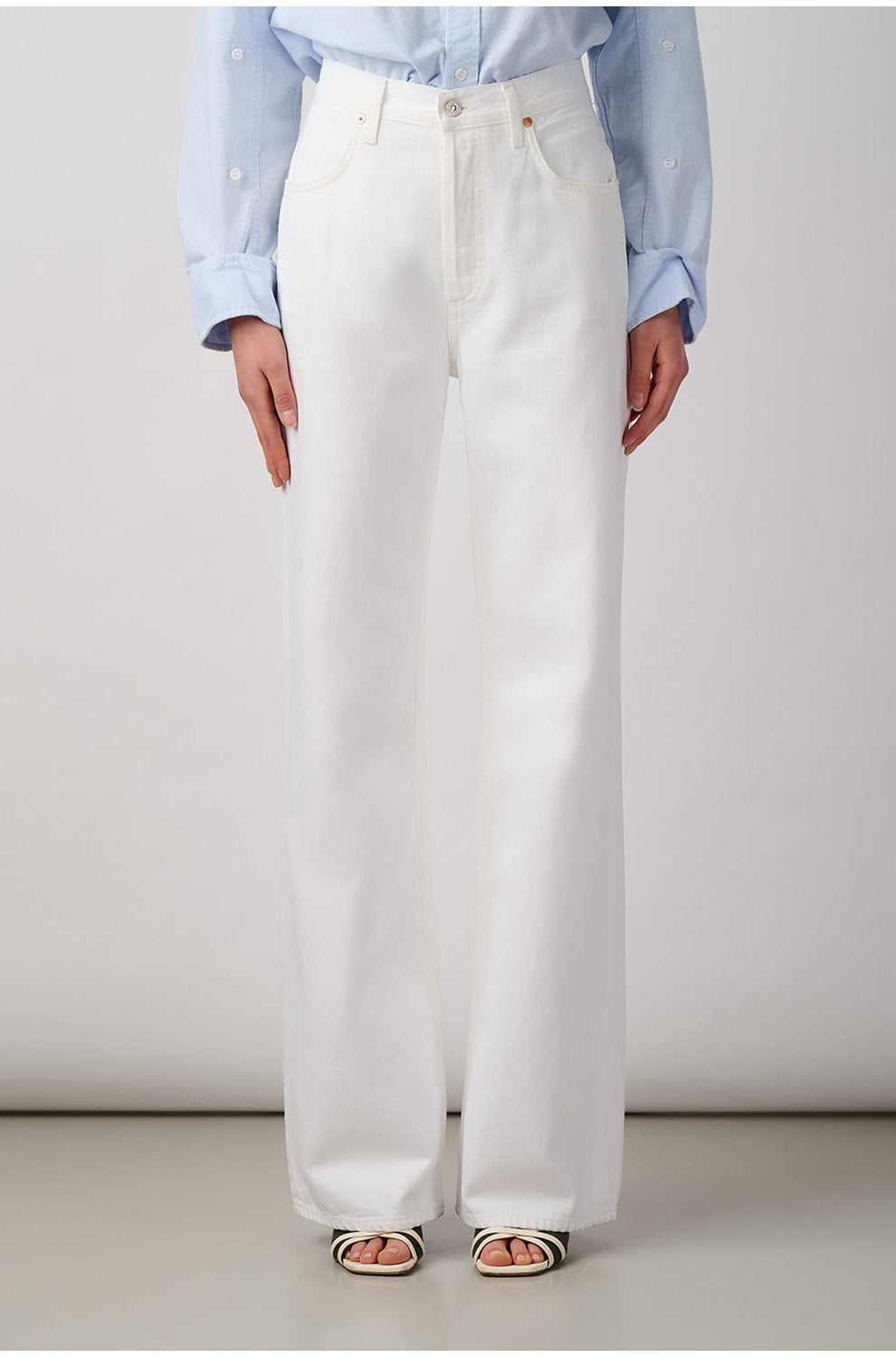 Annina High Rise Wide Leg in Seashell