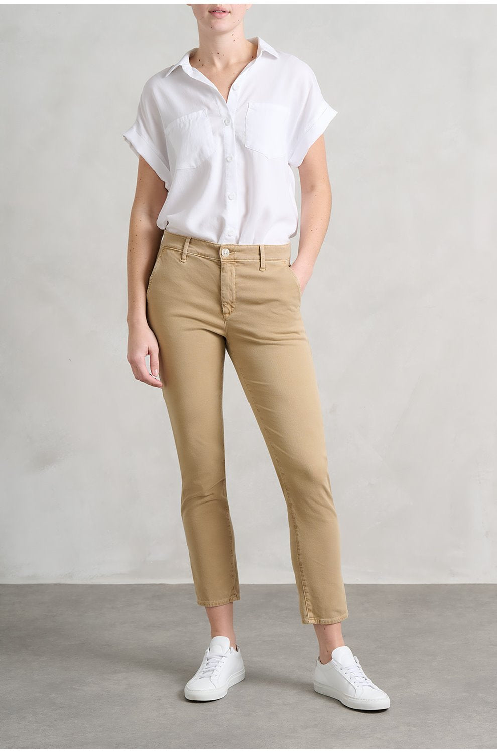 Caden Trouser in Sul Stone Khaki