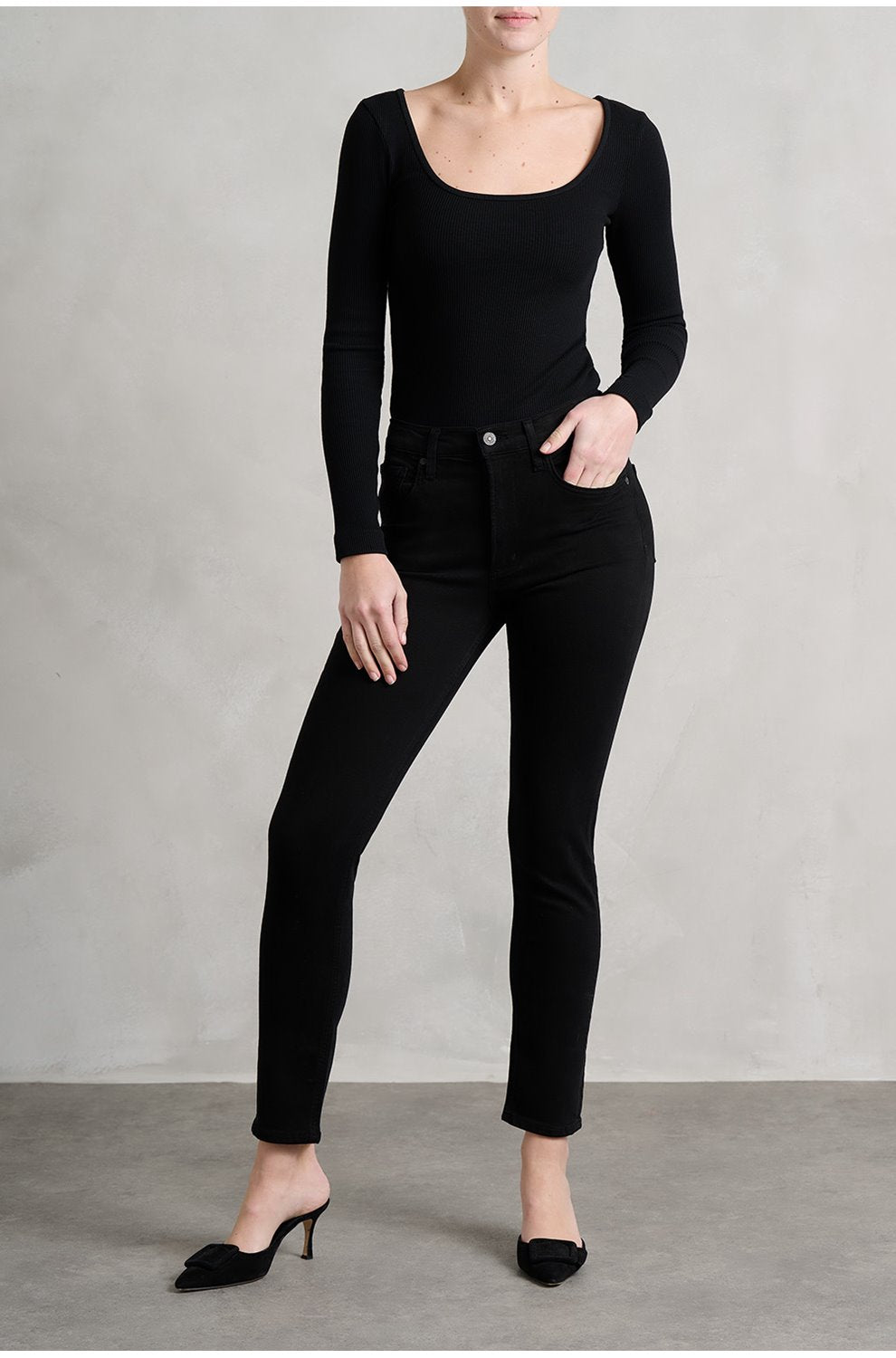 Sloane Skinny Jean in Plush Black