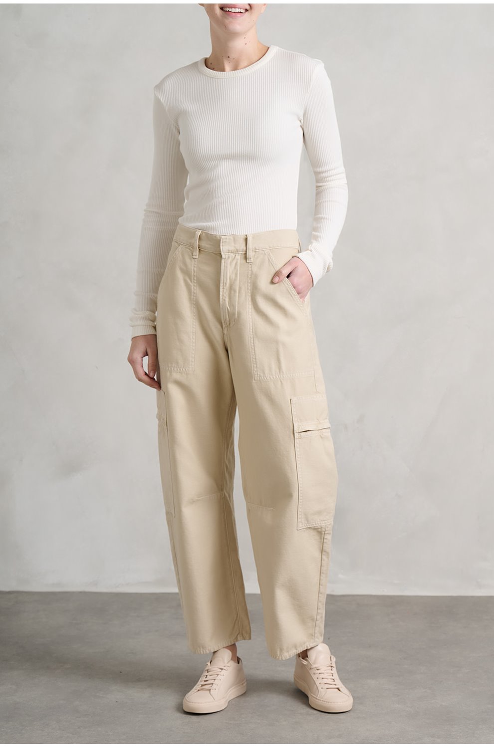 Marcelle Low Slung Easy Cargo in Taos Sand