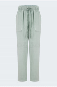 Utility Tie Waist Trouser in Oasis Green