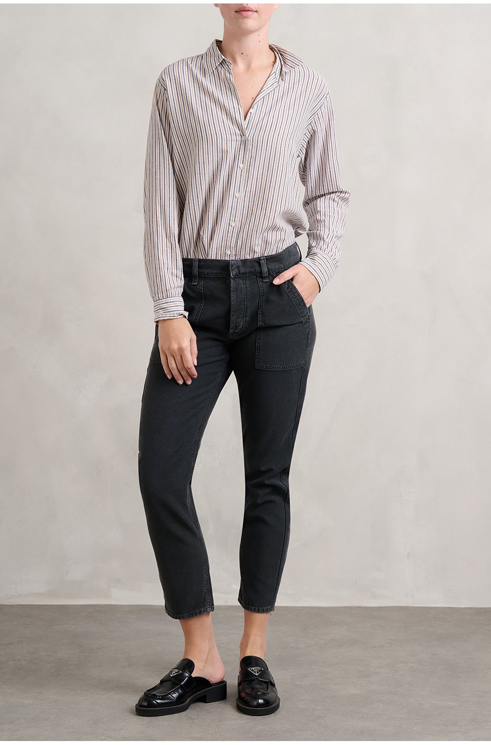 Leah Cargo in Washed Black